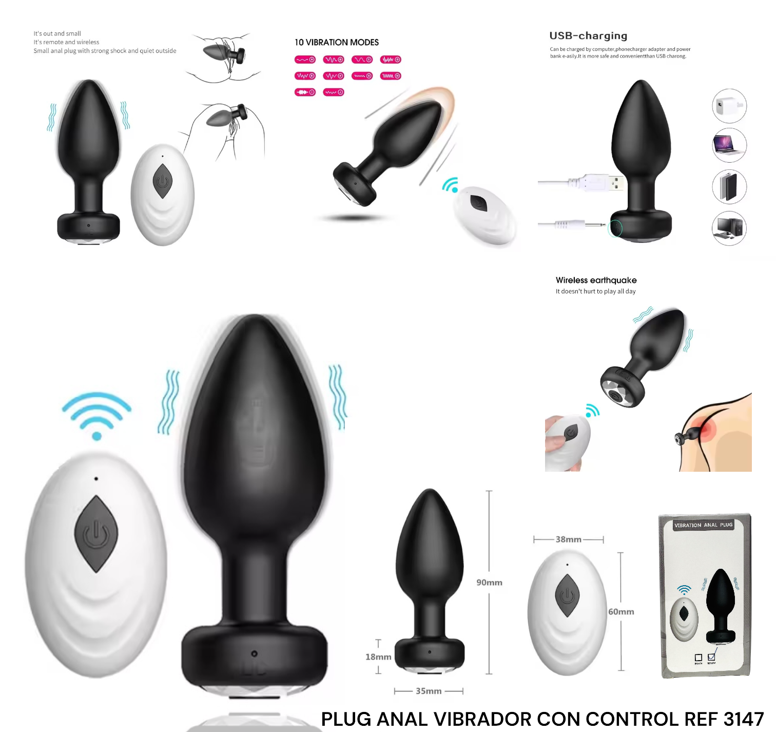 PLUG ANAL CON VIBRACION CONTROL