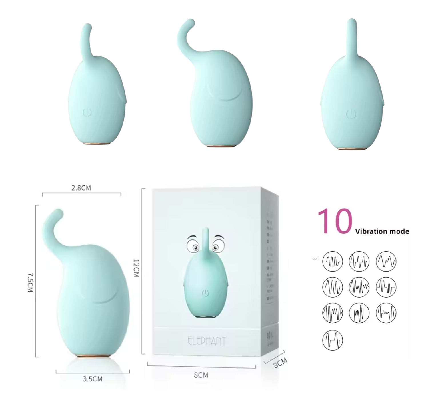 ESTIMULADOR ELEFANTE RECARGABLE