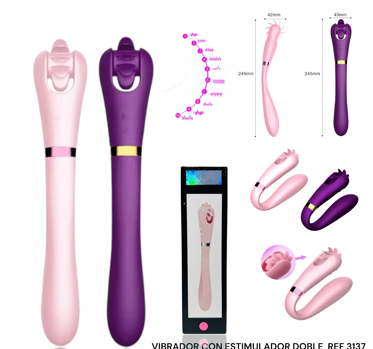 VIBRADOR CON DOBLE ESTIMULACION