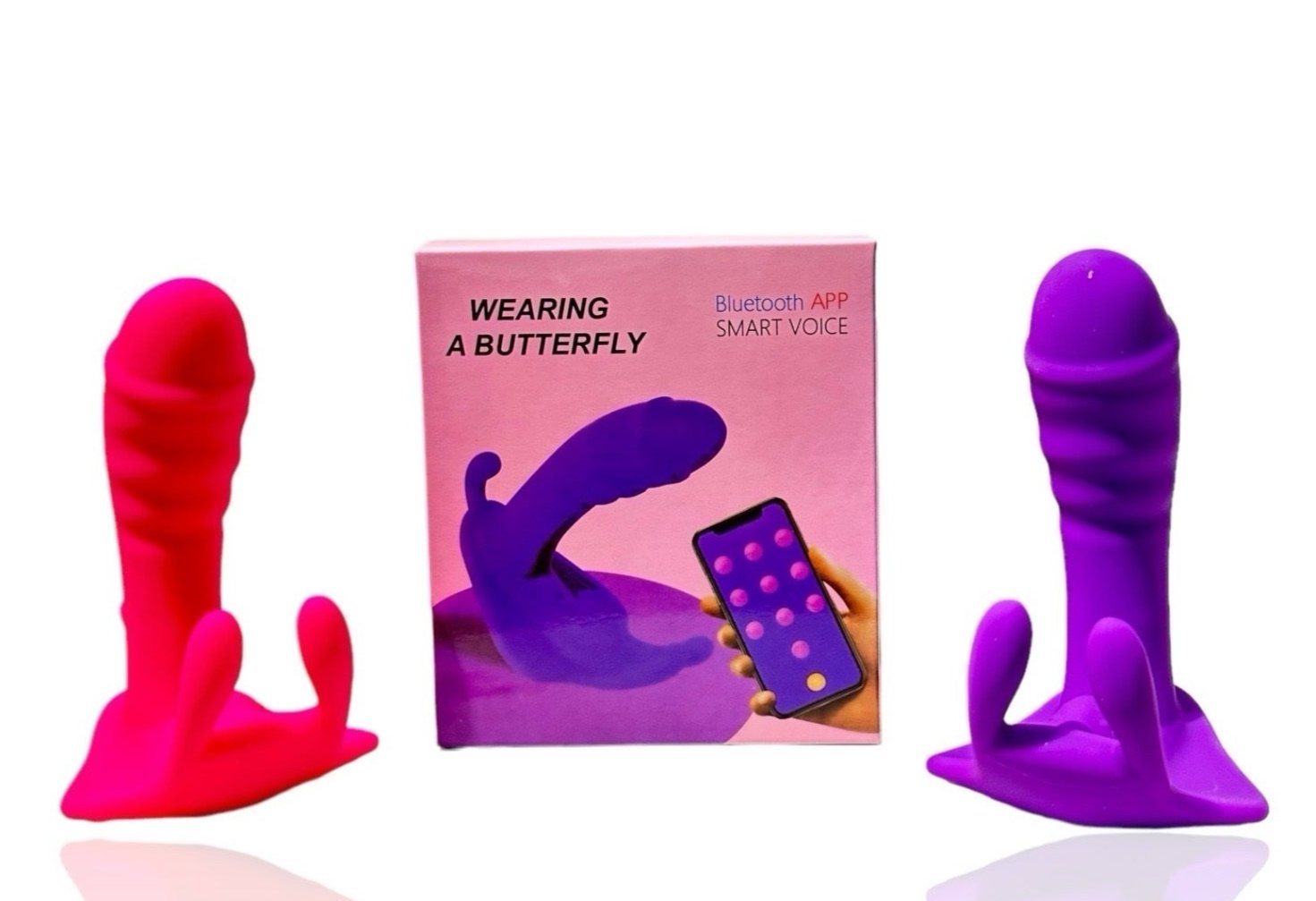 VIBRADOR TIPO MARIPOSA CON  APP