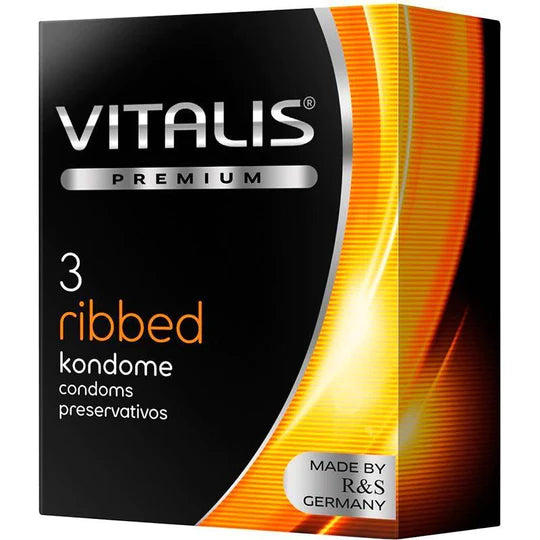 CONDÓN VITALIS RIBBED X 3