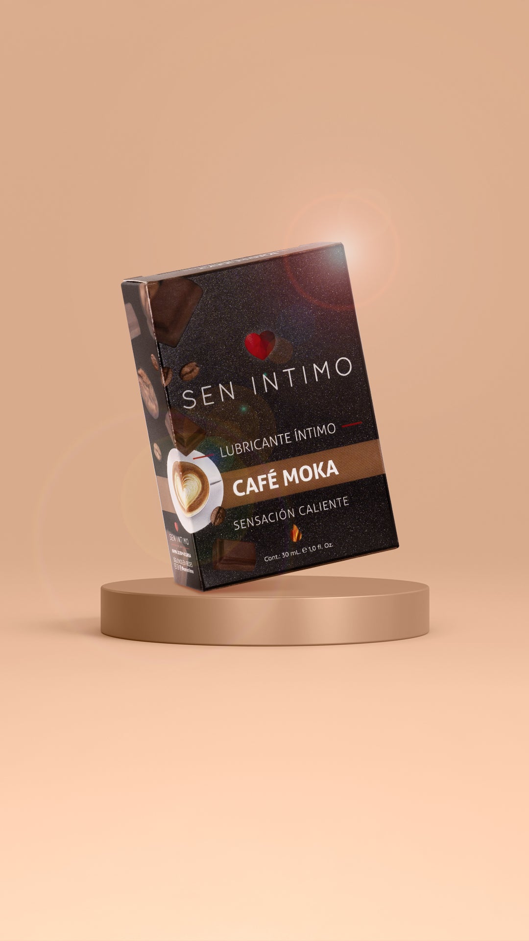 Lubricante Sensación Caliente 30ML Café Moka