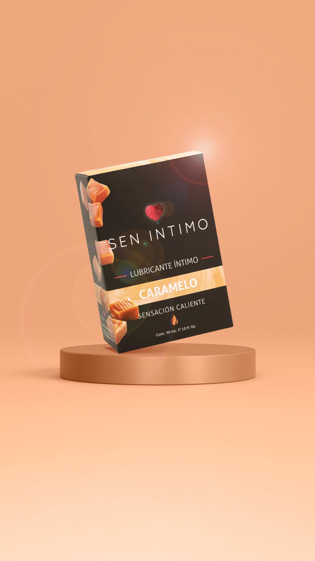 Lubricante Sensación Caliente 30ML Caramelo