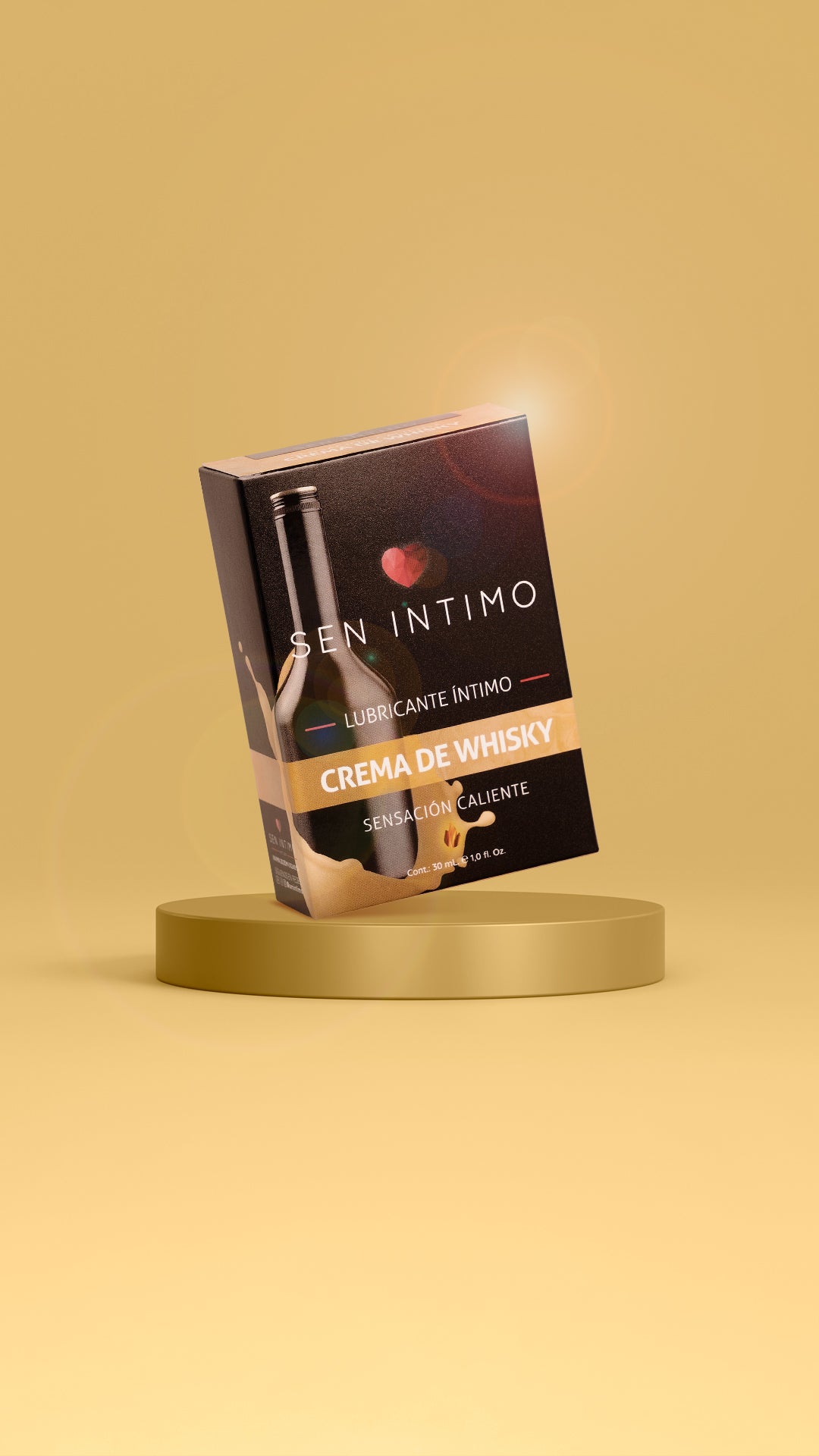 Lubricante Sensación Caliente 30ML Crema de Whiskey