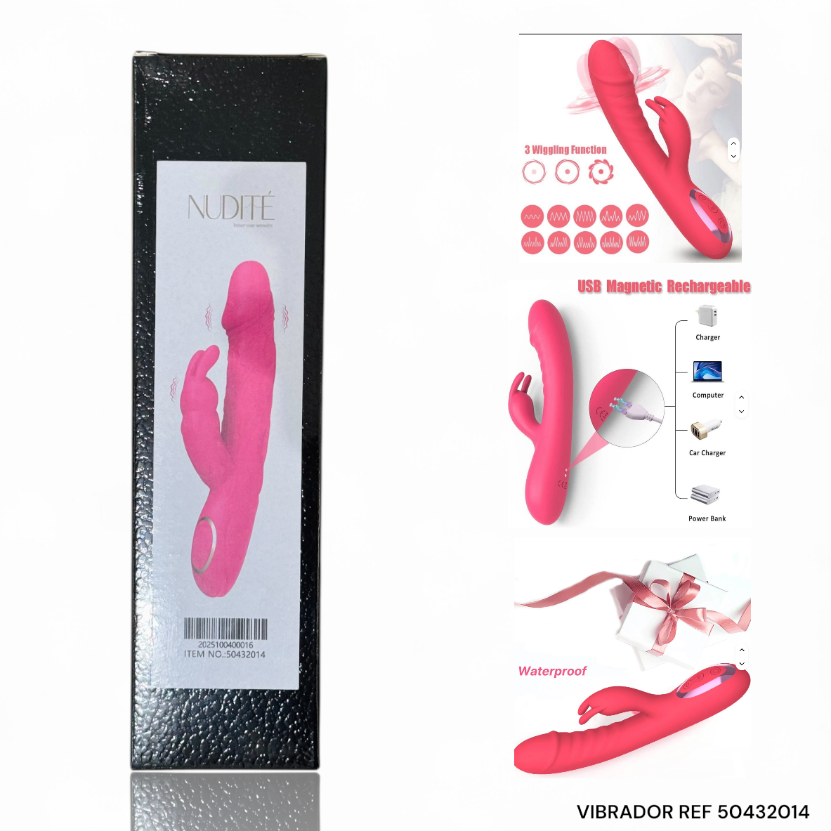 VIBRADOR DOBLE ESTIMULACION CONEJO