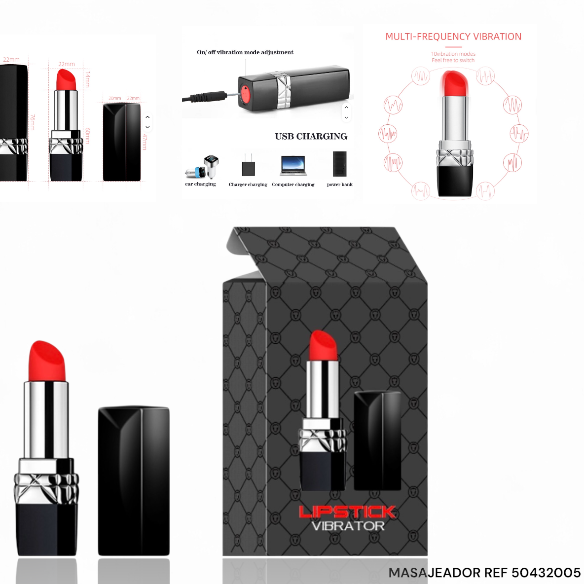 LABIAL VIBRADOR RECARGABLE