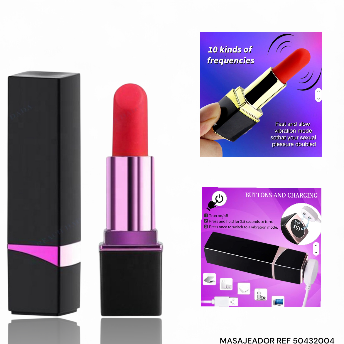 LABIAL VIBRADOR RECARGABLE