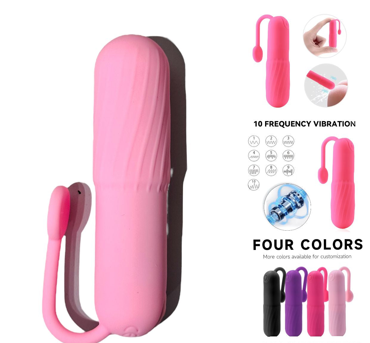 BALA VIBRADORA SILICONA RECARGABLE