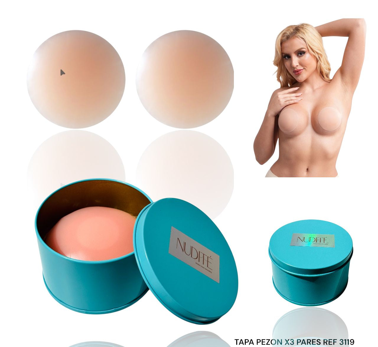 Tapa Pezón x3 Pares