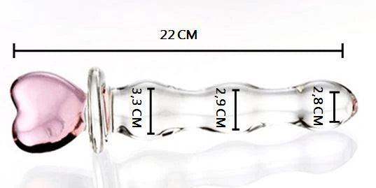 Dildo de Vidrio Corazón