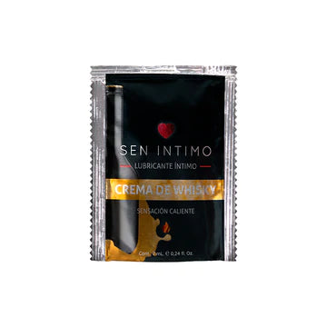 LUBRICANTE CALIENTE SACHET CREMA DE WHISKY X 7 ML SEN INTIMO